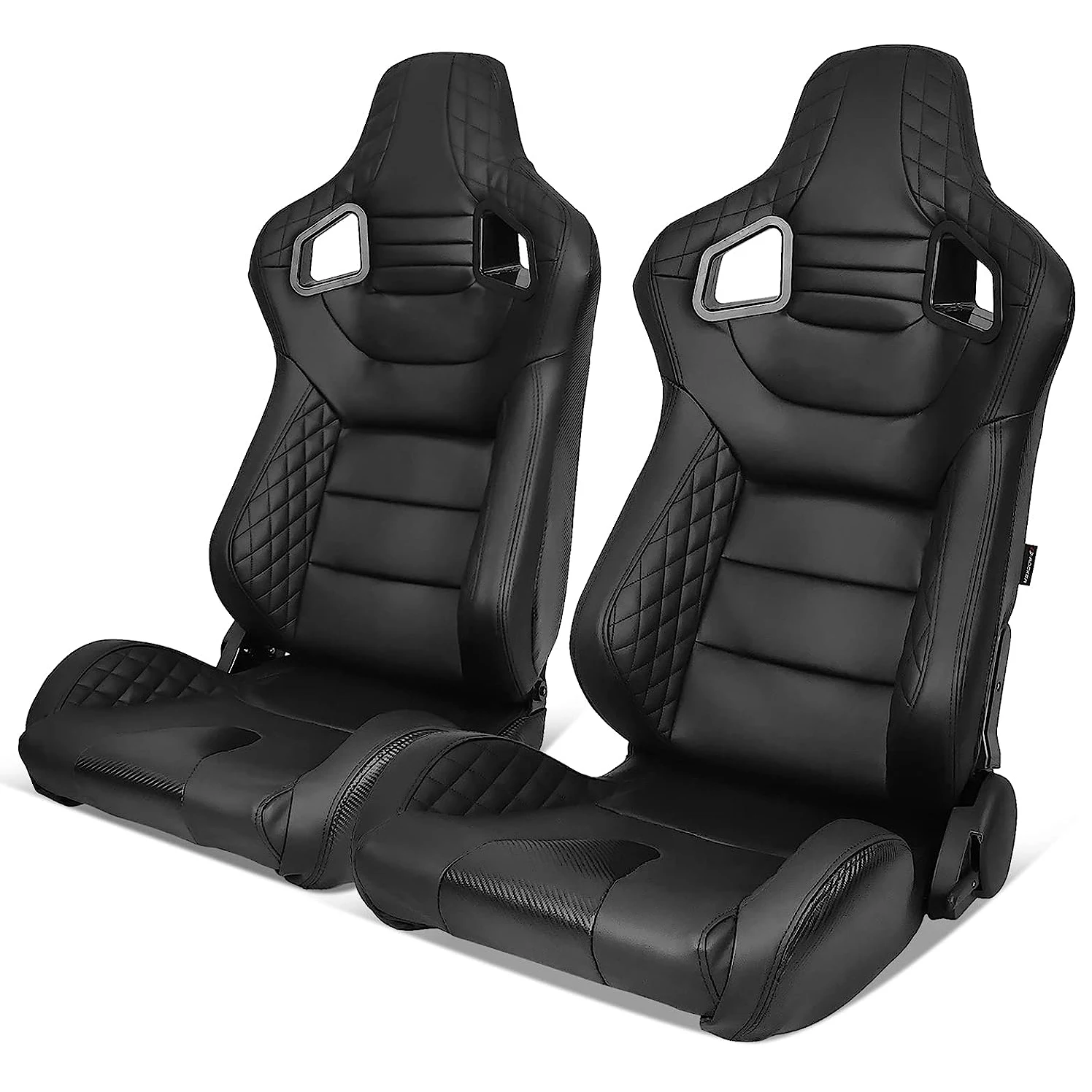 1053 Universal High Quality Leather Car  Vehicle Boat Seat Simulator Gaming Station Adjustable Sim Bucket Racing Seats