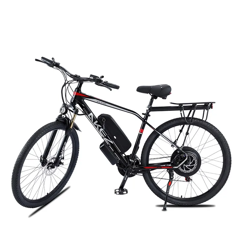 29-Inch Aluminum Alloy Adult Leisure 1000W Electric Bicycle Lithium Battery Moped Dirt Bike Shimano Derailleur LCD Display Smart