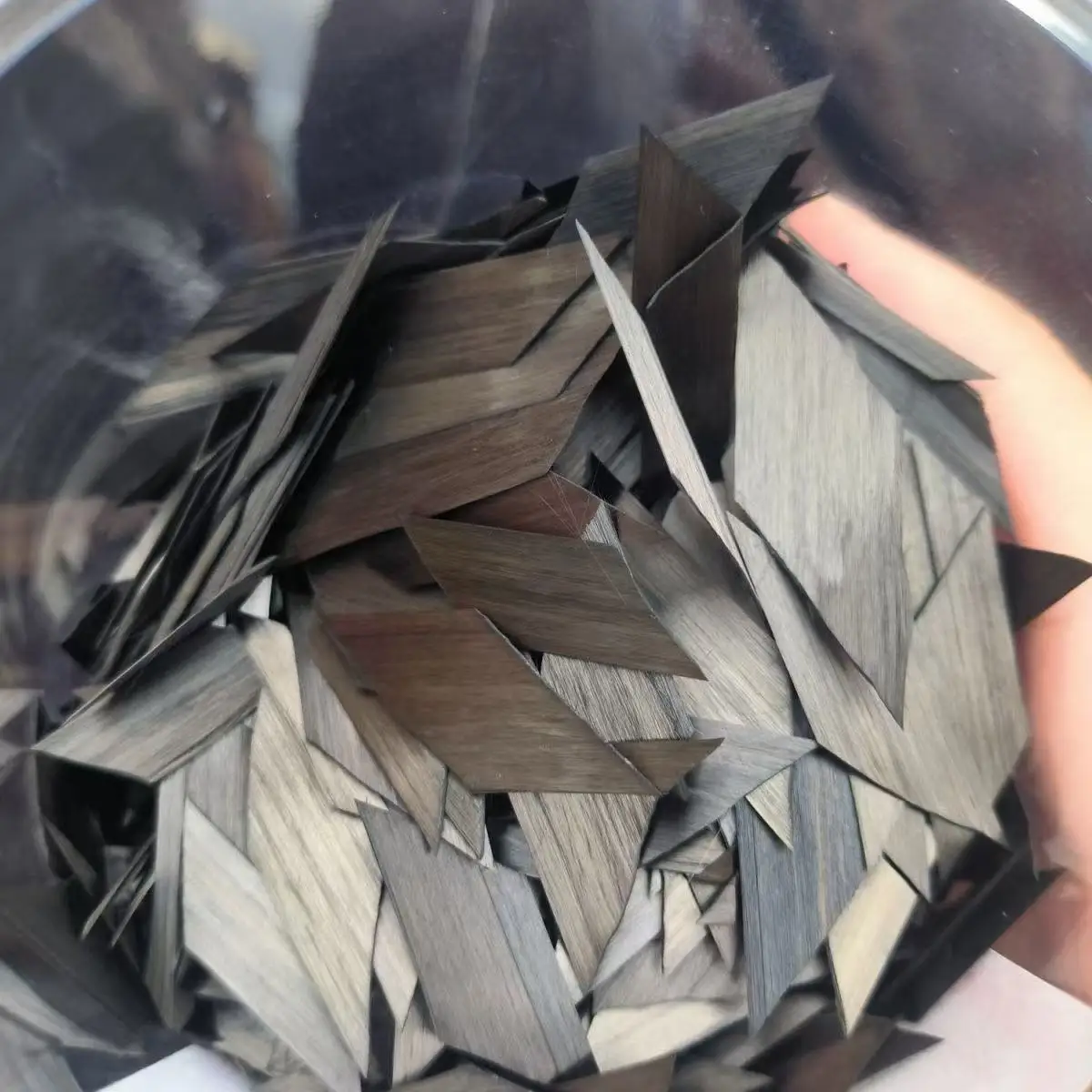 Filamentous Flake Forged Carbon Fiber Yarn Strands Vacuum Hand Paste Carbon Fiber 24K Length 10mm 15mm 20mm 500g Yarn