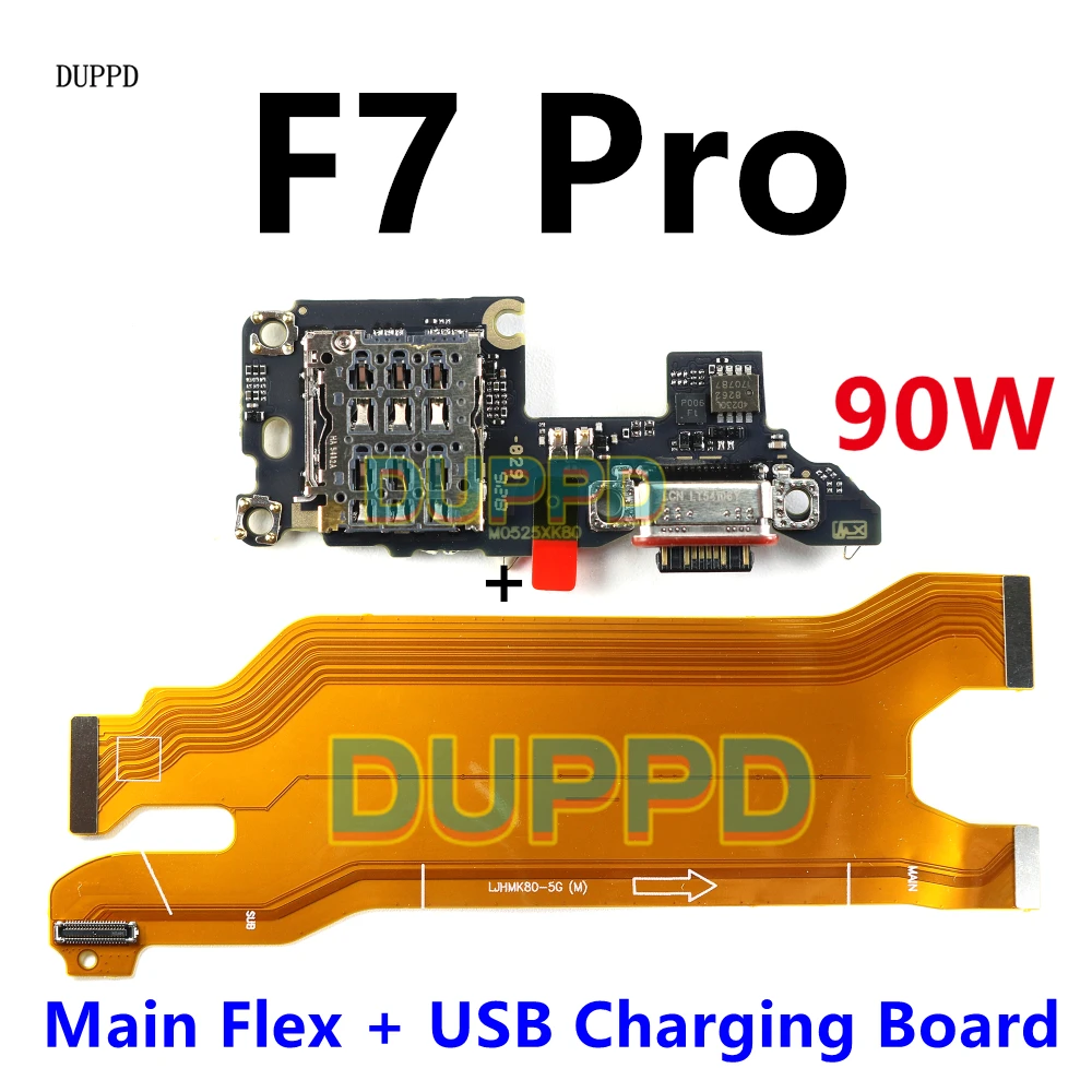 For Xiaomi Poco F7 Pro 5G F7Pro USB Charging Port Dock Board SIM Reader Card Slot Main Motherboard Flex Cable Repair Parts 90W