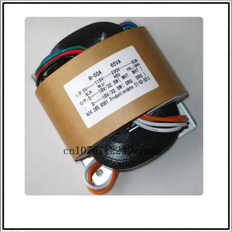 65W R-Core Transformer Dual 18V Full Copper 0-115V-230V Audio Amp Power