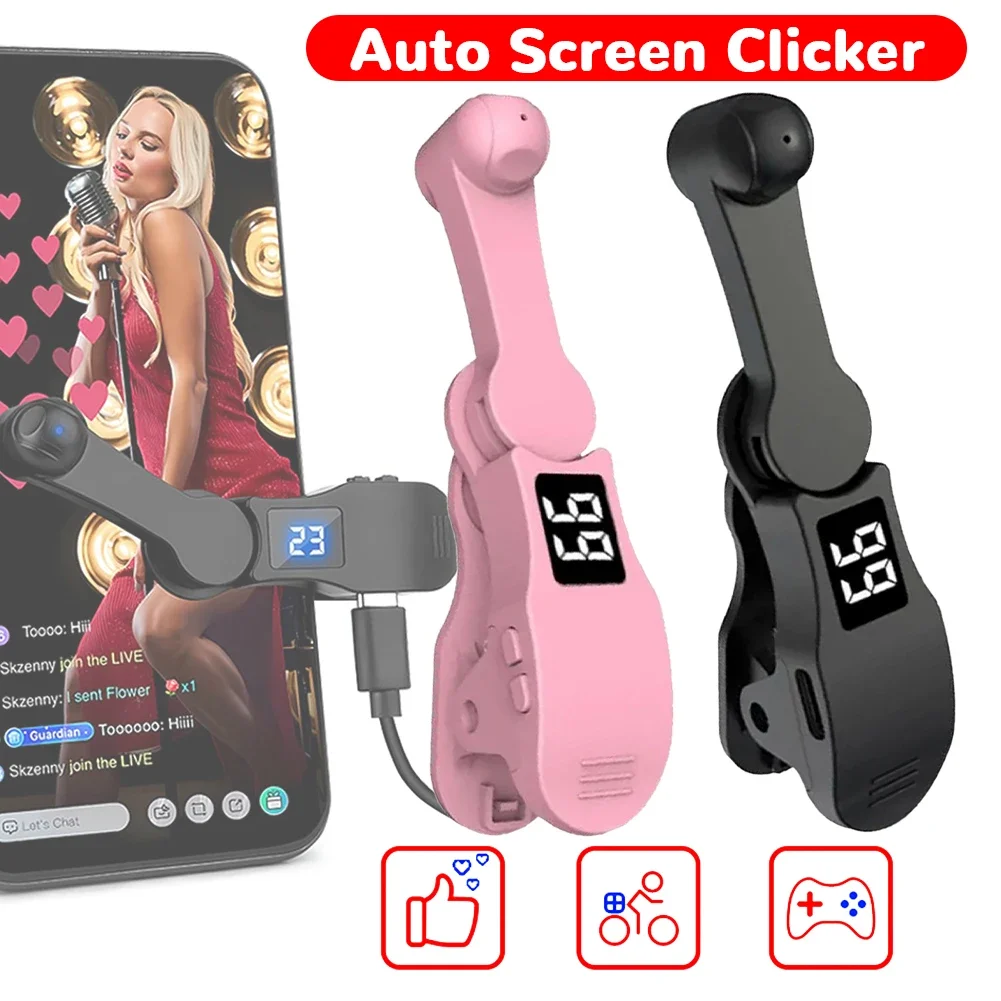 

Auto Screen Clicker Digital Screen Clicker Mini Simulated Finger Phone Clicking Clicker Adjustable Auto Clicker Tool For Tik Tok