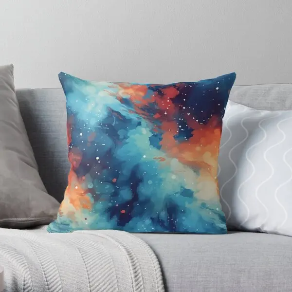 Space To Breathe Pattern 1 Outer Space  Printing Throw Pillow Cover Anime Decorative Waist Home Pillows not include One Side