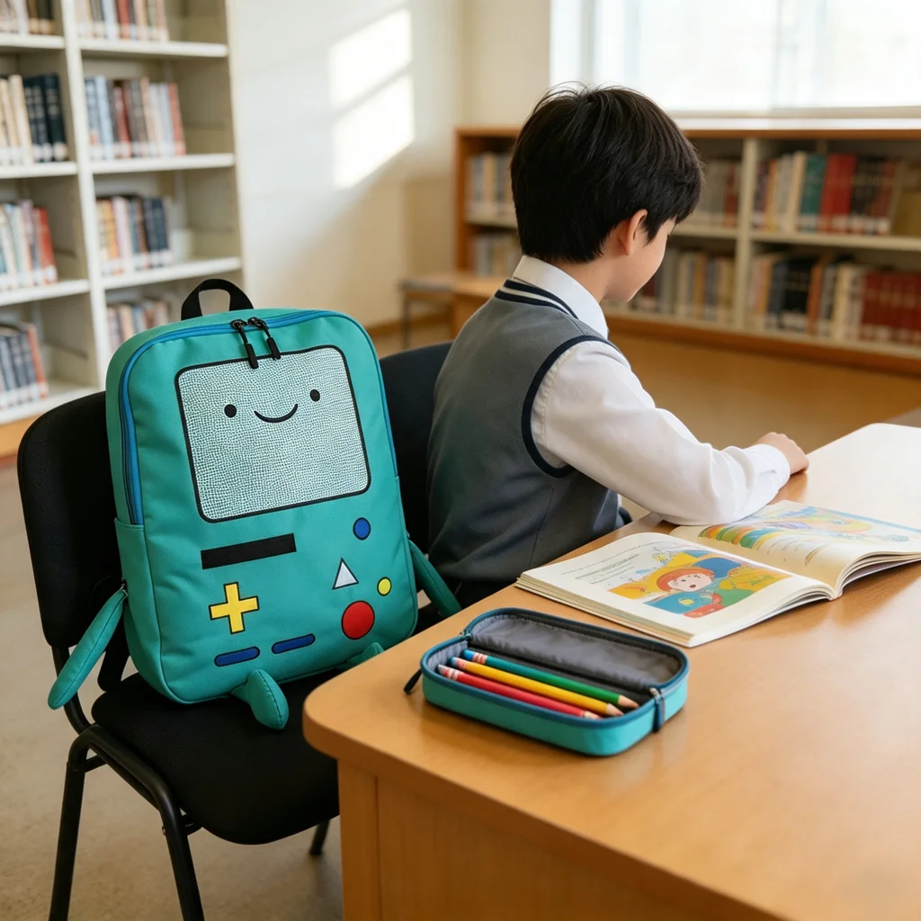 กระเป๋าเป้ผ้าแคนวาสลายหุ่นยนต์ - Interior Design Whimsical บทวิจารณ์และราคา