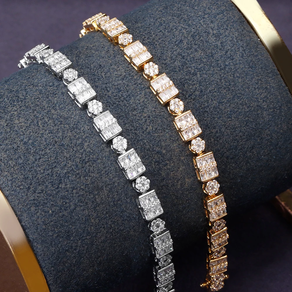 

JEWEL Exquisite Women Bangle AAA CZ Cubic Zirconia Fashion Beautiful Jewelry For Wedding Party High Quality Crystal
