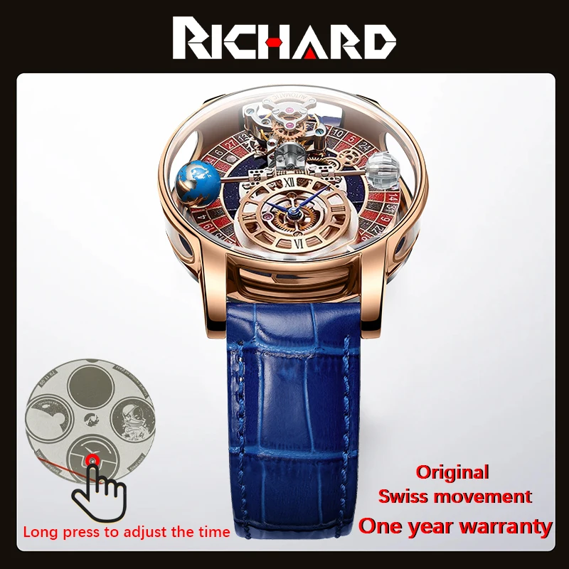 Montre Homme 2024 Gambling Disk Richard Mens Watches Top Brand Luxury Jacob&Co Astronomia Quartz Roulette Watch Baselworld