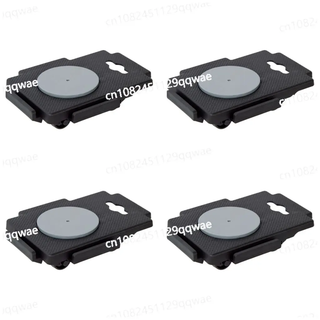 

Набор из 4 черных полипропиленовых тележек на 8 колесах, грузоподъемность 150 кг, для бытовых инструментов