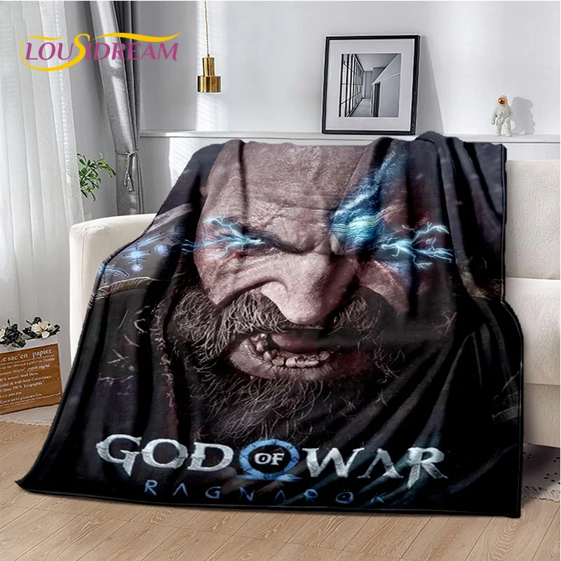 29 Style Kratos God of War Games Cartoon Blanket,Soft Throw Blanket for Home Bedroom Bed Sofa Picnic Travel Office Cover Gifts