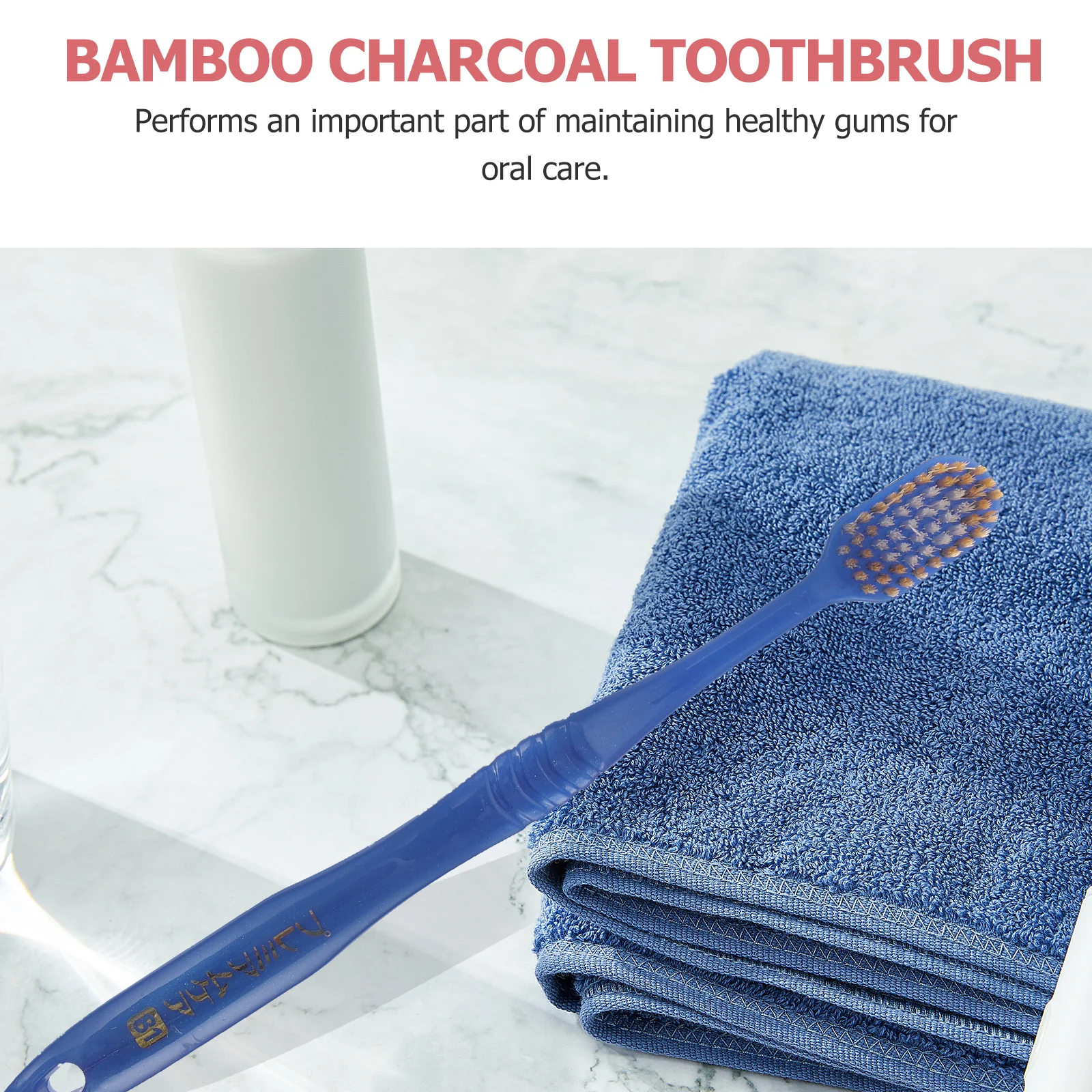 

10 Pcs Bamboo Charcoal Toothbrush Bathroom Accessories Toothbrushes Oral Care Household