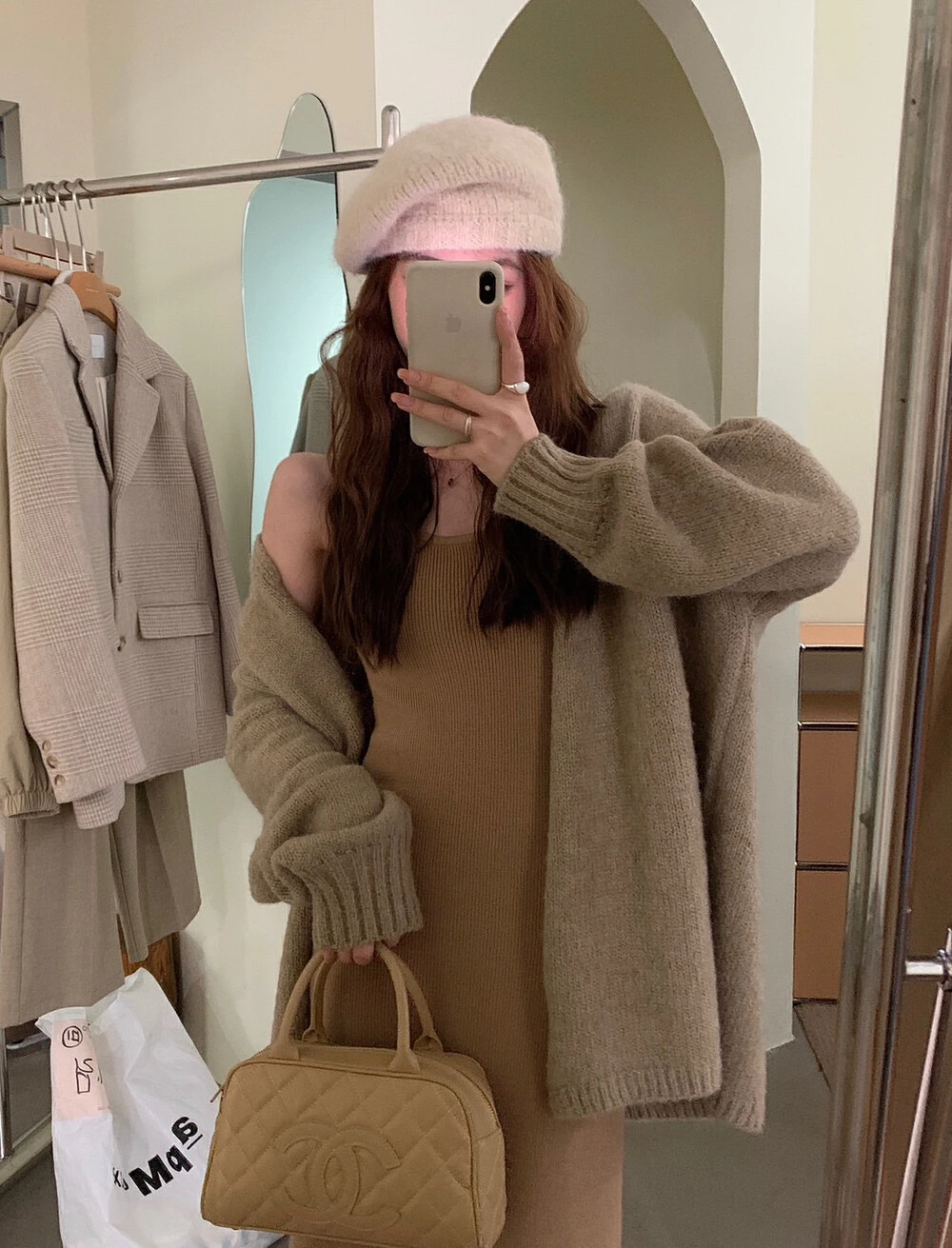 

Hellokay Knitted Open Cardigan Loose Women's Sle Milk Series Early Autumn Lazy Korean Sle Soft Sweater Jaet Top