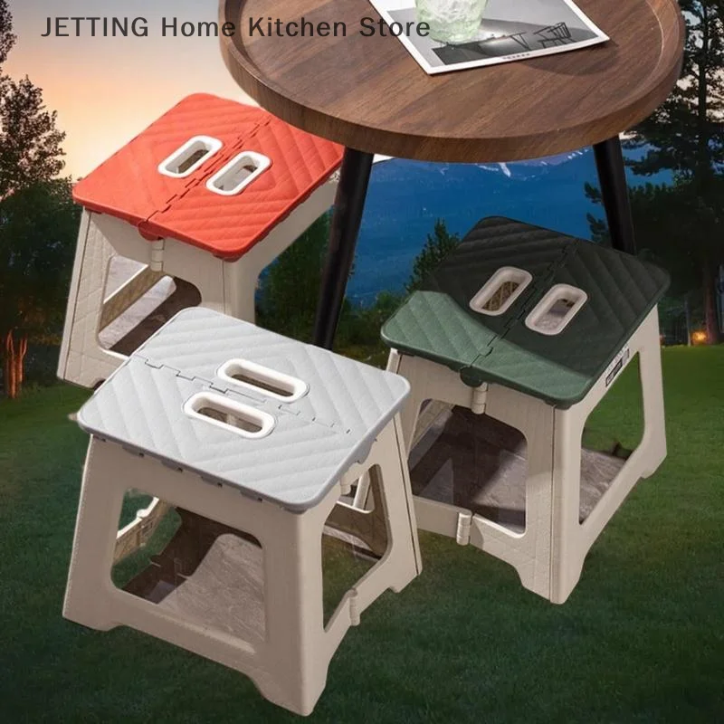 Revolutionary Kitchen Aide - Lightweight Folding Step Plastic Stool, Non-Slip Design