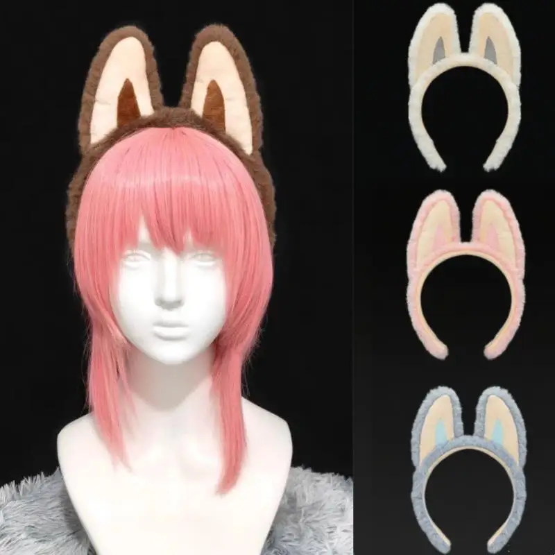 

Cartoon Ears Furry Hair Hoop Headband Elf Plush Headwear Animal Ears Furry Hair Hoop Cosplay Plush Headband Playing Props