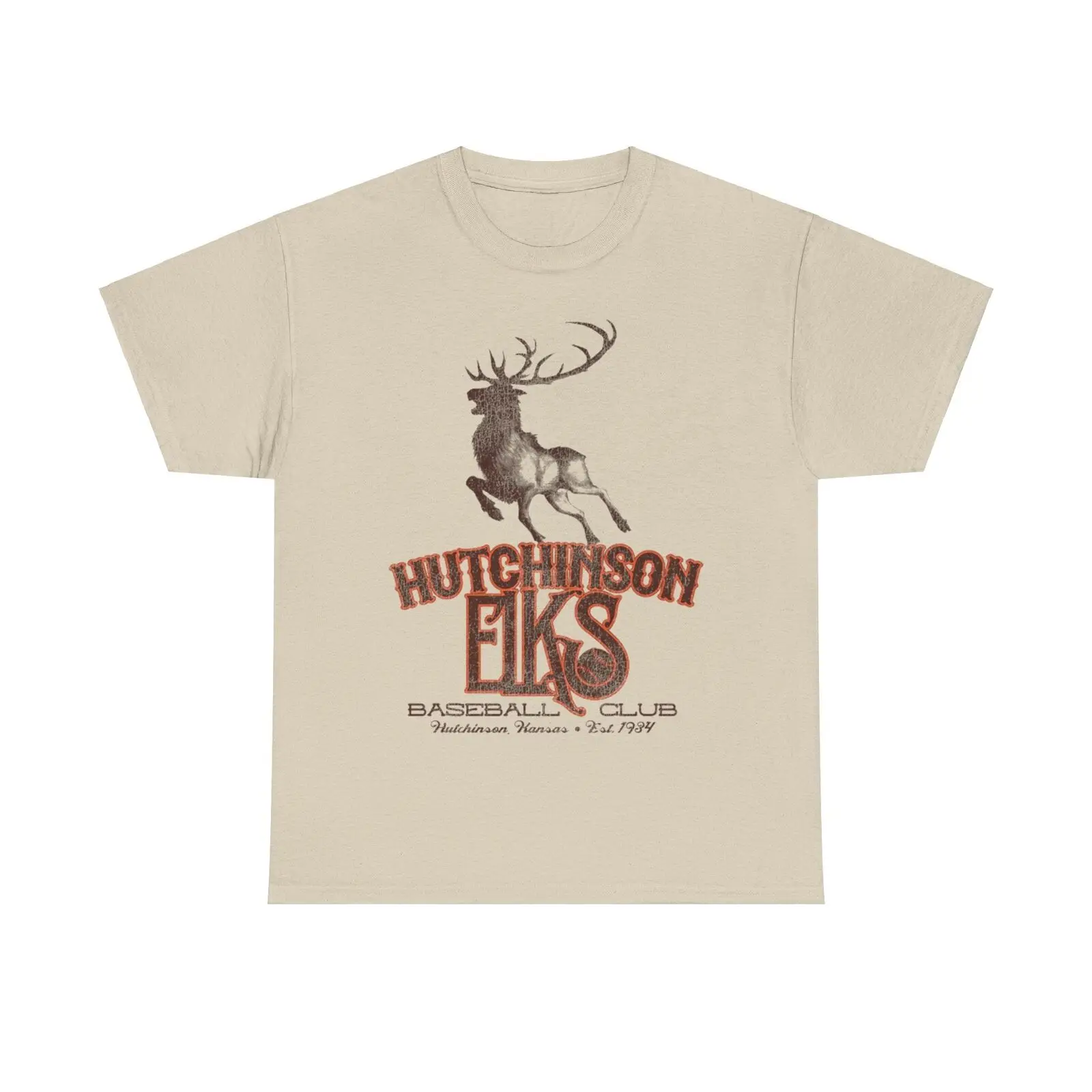 Hutchinson Elks Nostalgic Retro Baseball Team T shirt