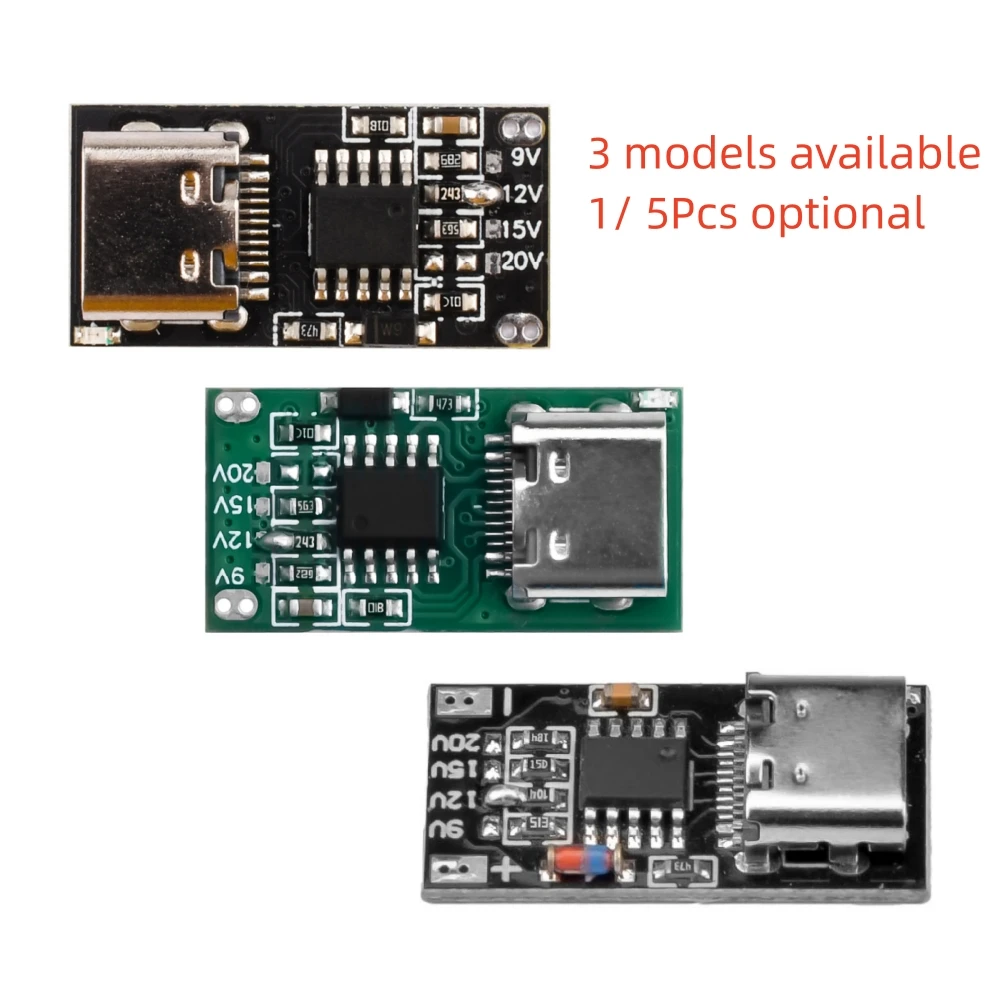 PD/QC/AFC Fast Charge Decoy Trigger  PD3.0/2.0 PPS/QC4+ QC3.0/2.0 FCP 9/12/15/20V Type-C USB Step Up Module Charger Board Tools