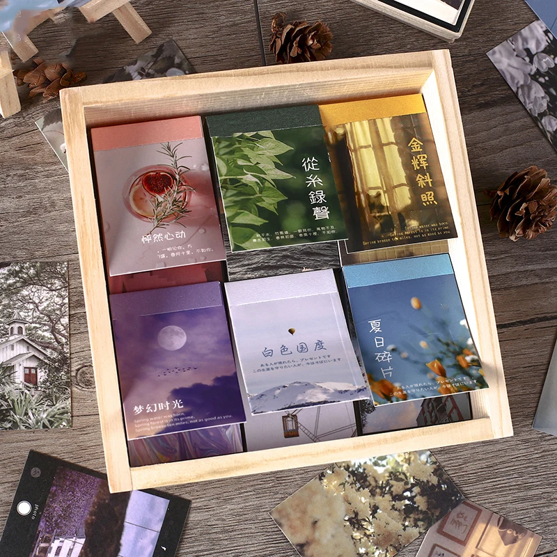 50Pcs Flower Landscape Sticker Set Journal Diy Essential Scrapbook Material Diary Decoration Material Stickers