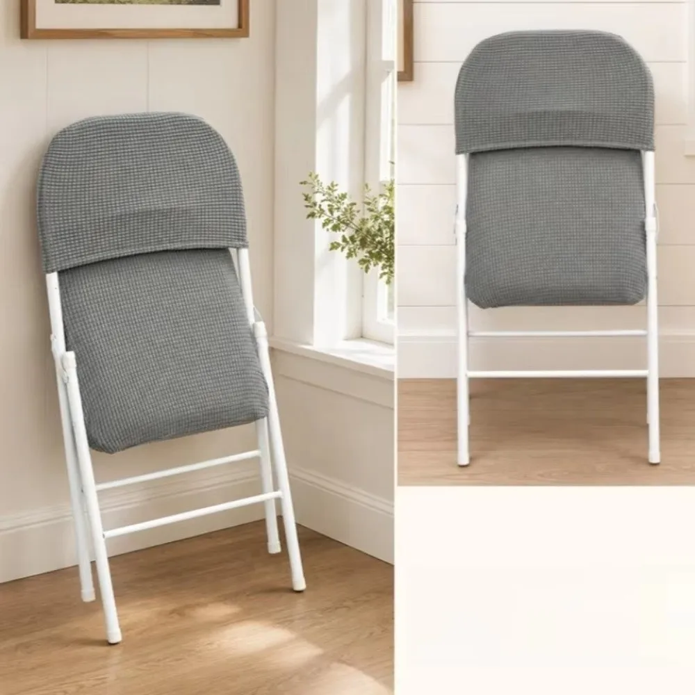 Modern Elastic Folding Dining Cover Dust-proof ​Breathable​ Split Chair Cover Removable Backrest Chair Cover for Home&Office