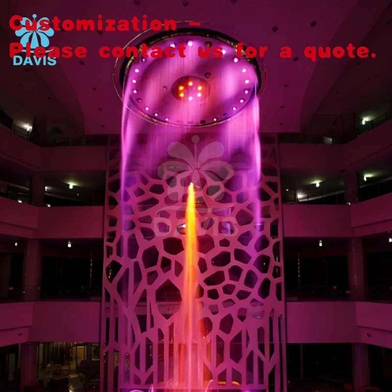 

custom.OEM Fountain Outdoor Waterscalpe Rain Wall Curtain Fountain with 304 Stainless Steel