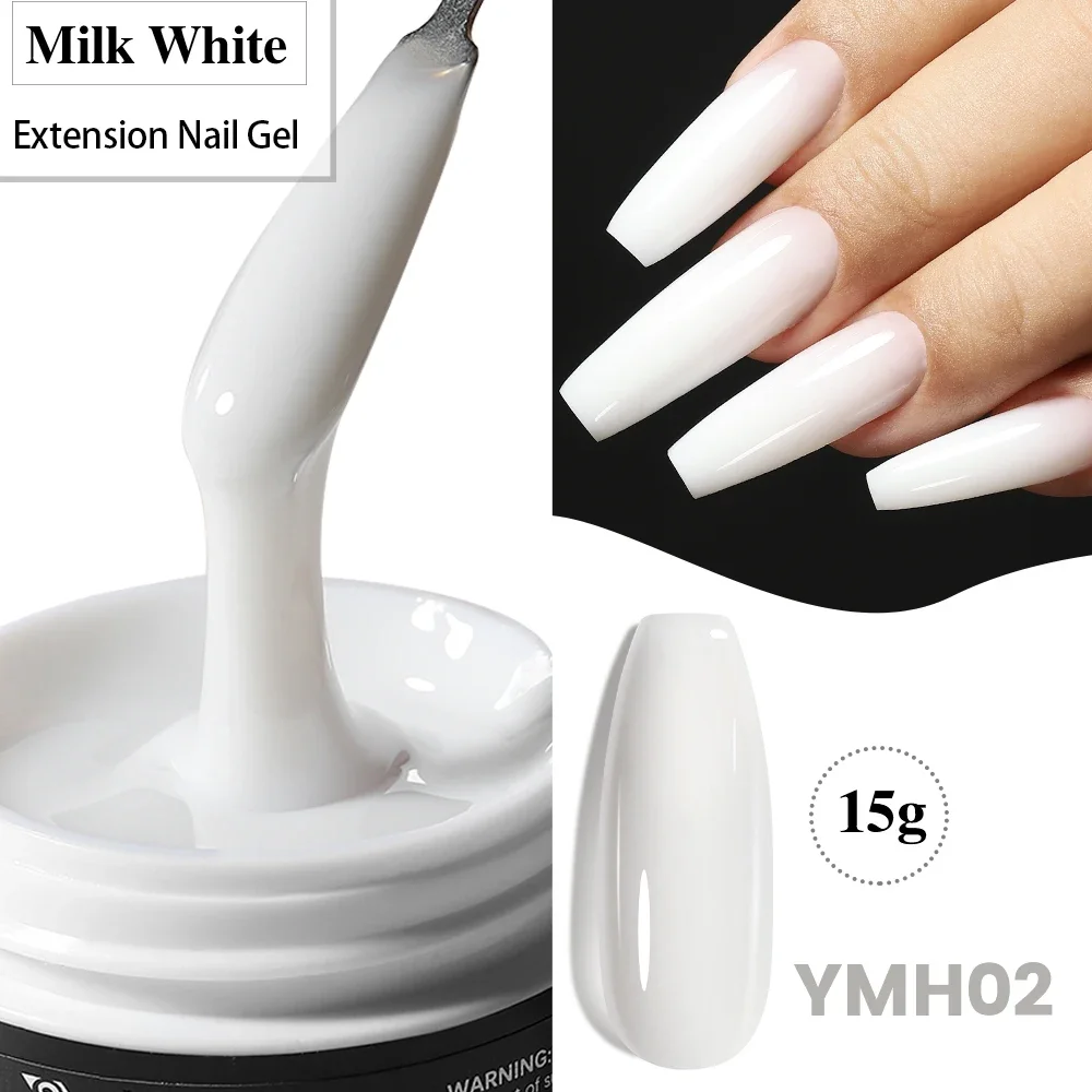 YOKEFELLOW 15g Jelly Extension Gel Nagellack Nude Pink Clear Building Construct Extend Gel Soak Off UV LED Acryl Gel Lack