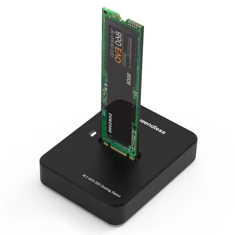 Boîtier SSD 10Gbps, Station d'accueil pour disque dur M2 NVME SATA SSD, lecture et écriture externe pour PC, adaptateur à double protocole