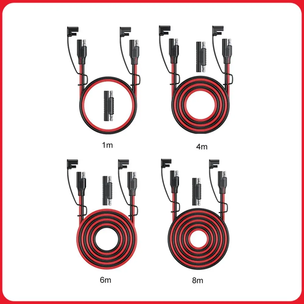 

Car Extension Cable 16AWG Battery Charging Cable SAE To SAE 12V-36V Solar Vehicle Battery Power Cable Automotive Extension Cable