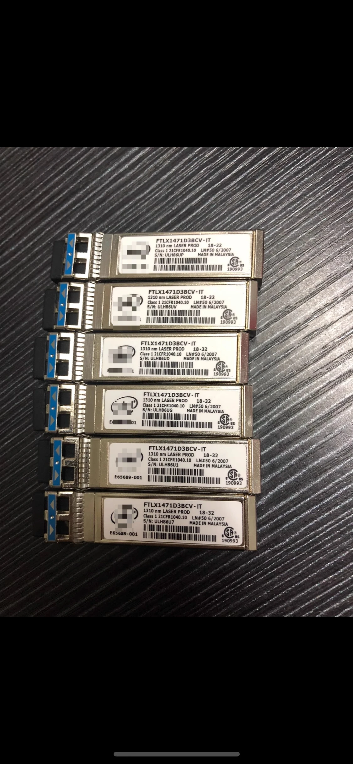 

1 шт. FTLX1471D3BCV-IT E65689-001 1310NM 10 км 10-гигабитный одномодовый оптический модуль