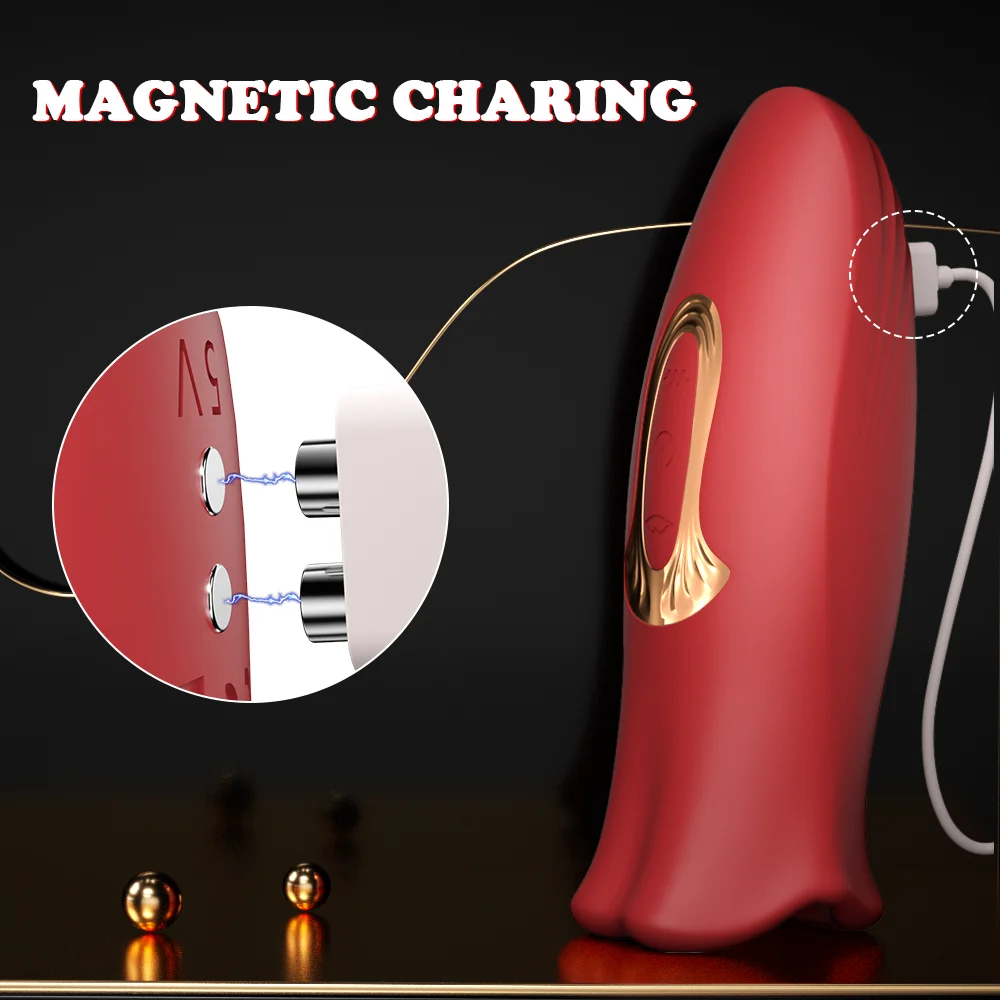 10 Bite Modes Nipple Clit Sucker Vibrator for Women Tongue Licking Sucking Stimulator Masturbator Vagina Sex Toys for Adult
