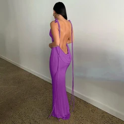 Sexy Strapless Dress, Hang Neck, Temperament Dress, Summer Fashion, New, 2024