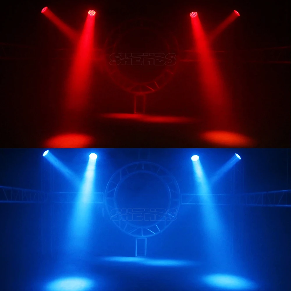 Imagem -06 - Shehds 19x15w Led Movendo a Cabeça Rgbw Feixe de Luz Lavagem para dj Discoteca Festa Casamento Círculo Controle Palco Efeito Luz Profissional