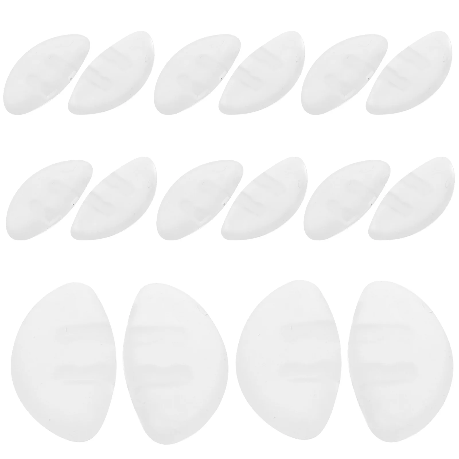 10 paires de plaquettes nasales en Silicone, accessoires de lunettes antidérapants, pièces de rechange confortables et durables