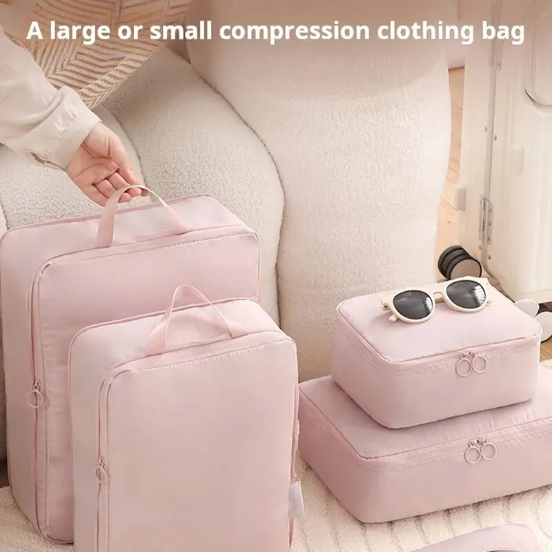 Compression Storage Bag Expansion Waterproof Travel Portable Handheld Clothes Separation Storage Bag