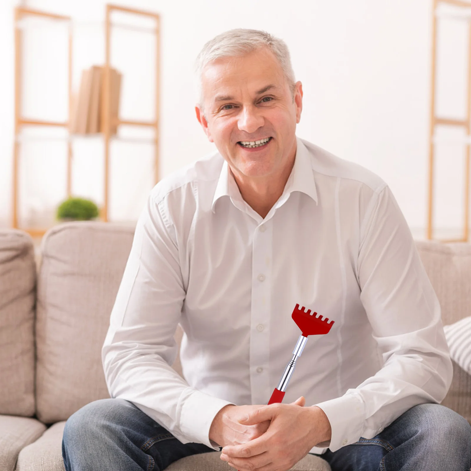 

Compact Telescoping Back Scratcher Strong Stainless Steel Build Ideal for Instant Itch Relief and Daily Use Scratching Stick