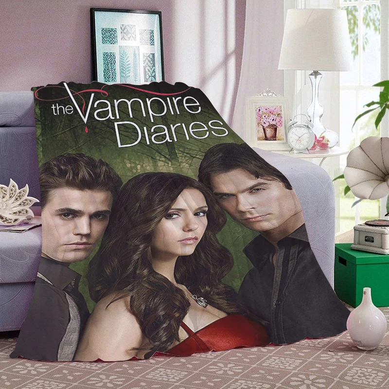 Decorative Sofa Blanket King Size The D-Vampire Diaries Microfiber Bedding Bed Fleece Camping Warm Winter Fluffy Soft Blankets