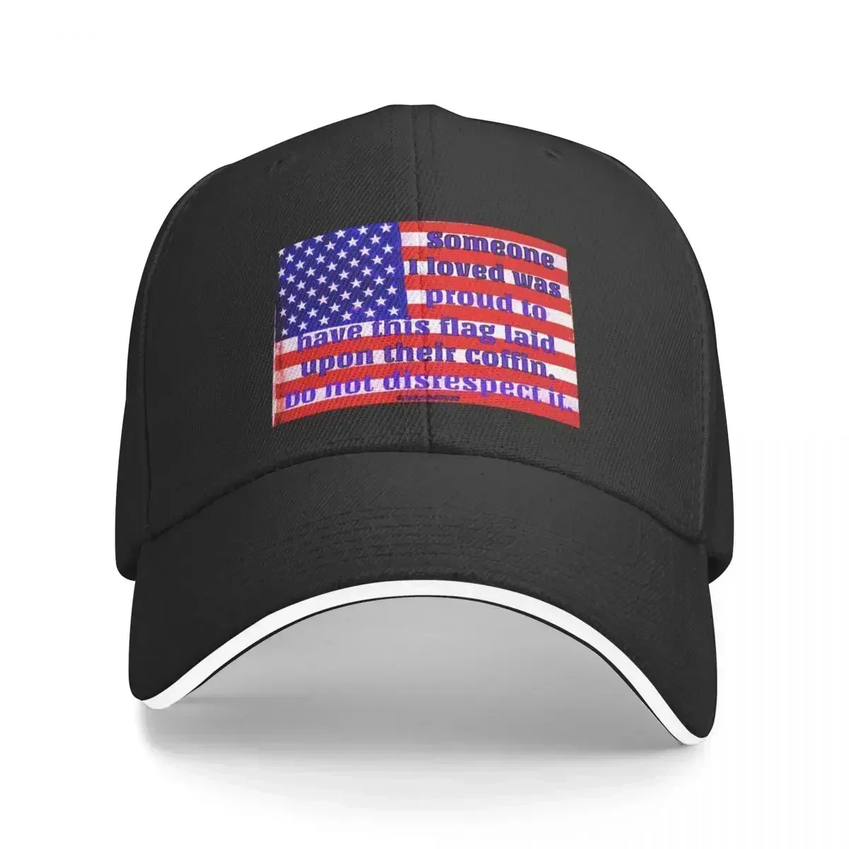 New Memorial to Loved One USA Flag Baseball Cap Hat Luxury Brand Golf Wear Cosplay Designer Man Women's