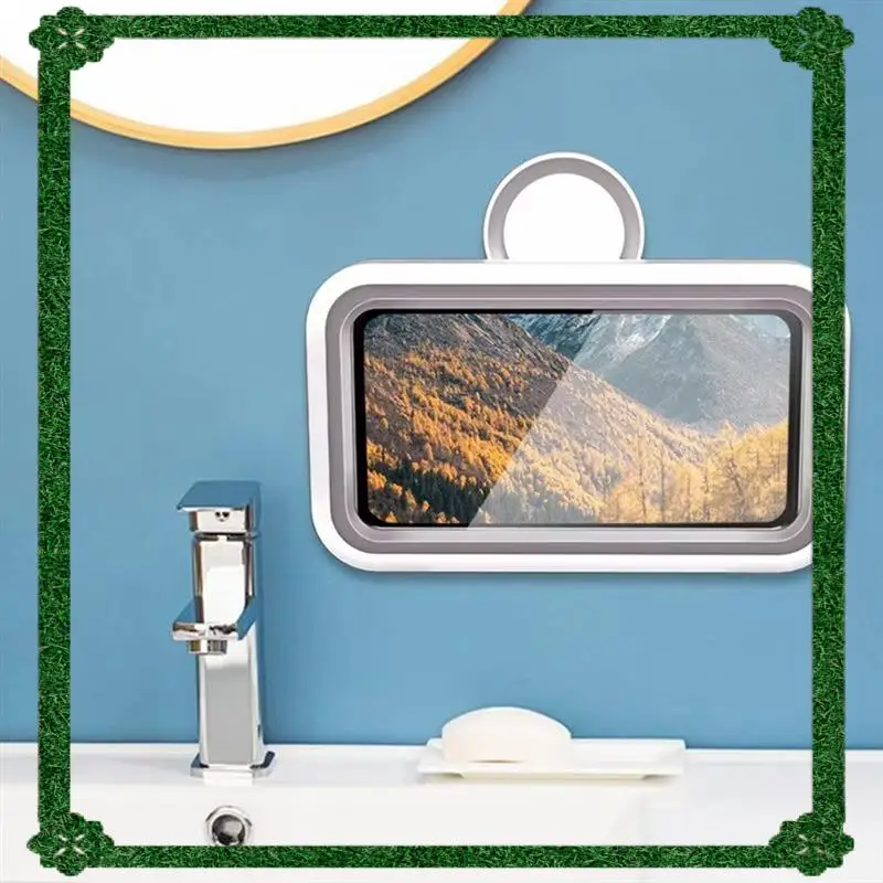 24-Hour Delivery Waterproof Phone Wall Mount Holder 360 Degree Rotation Adjustable Stick On Wall Bathroom Shower Case