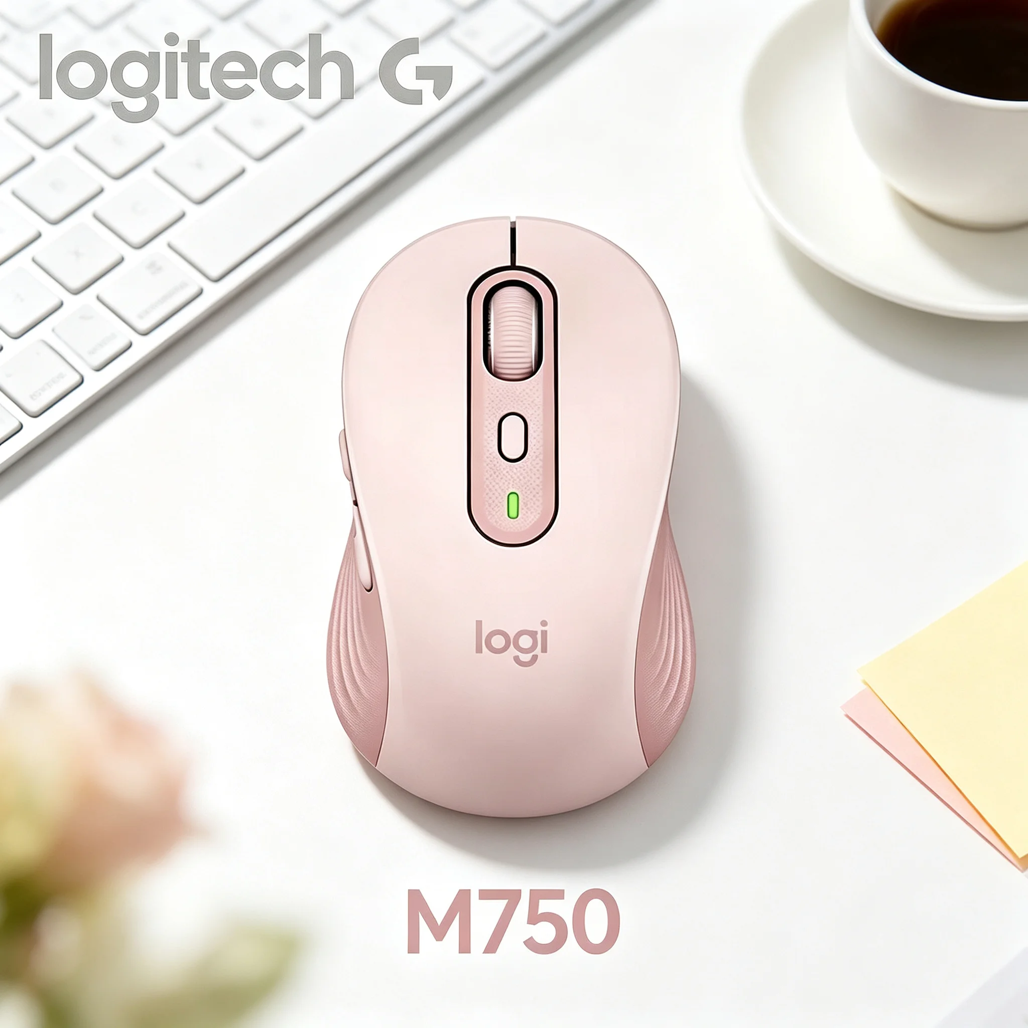 Logitech M750 Matte Anti‑Fingerprint Wireless Mice Keep Clean Appearance For Long‑Term Daily Office Usage