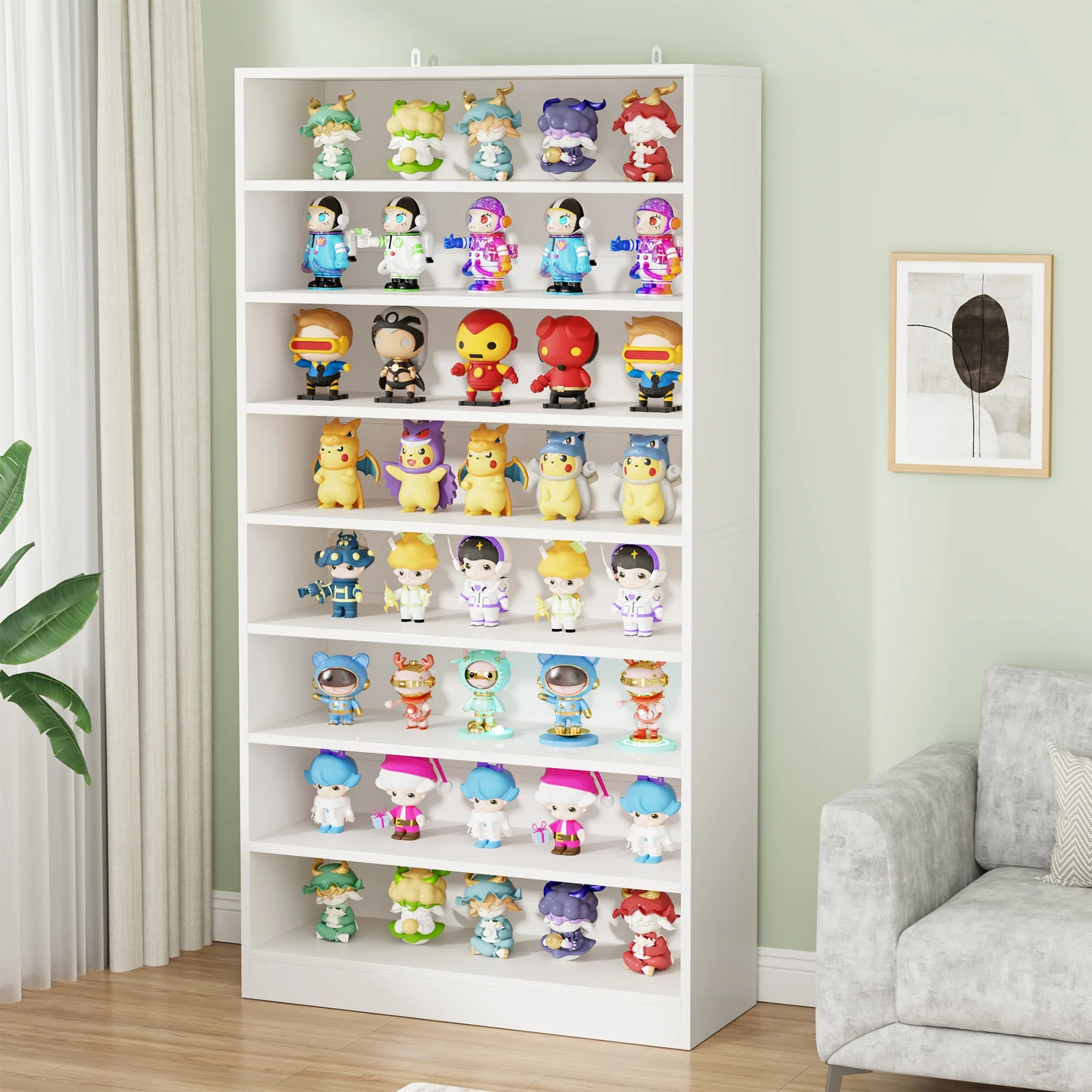 خزانة كتب بطول 71 بوصة من Tribesigns، رف كتب حديث قائم بذاته مكون من 9 طبقات، منظم خزانة تخزين الرف #4