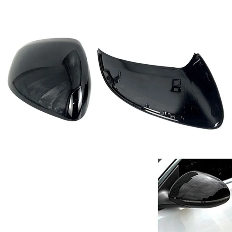 Glossy Black Rearview Side Mirror Cover Trim Rear Mirror Covers Replace for Benz S C Class W223 W206 EQS 2021 2022 2023