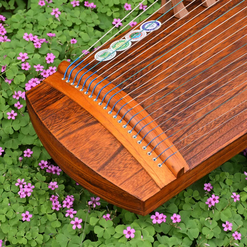 90cm Mini Guzheng 21 String Portable Professional Guzheng Guqin Chinese Instrument Solid Wood Zither Beginner Playing Gifts