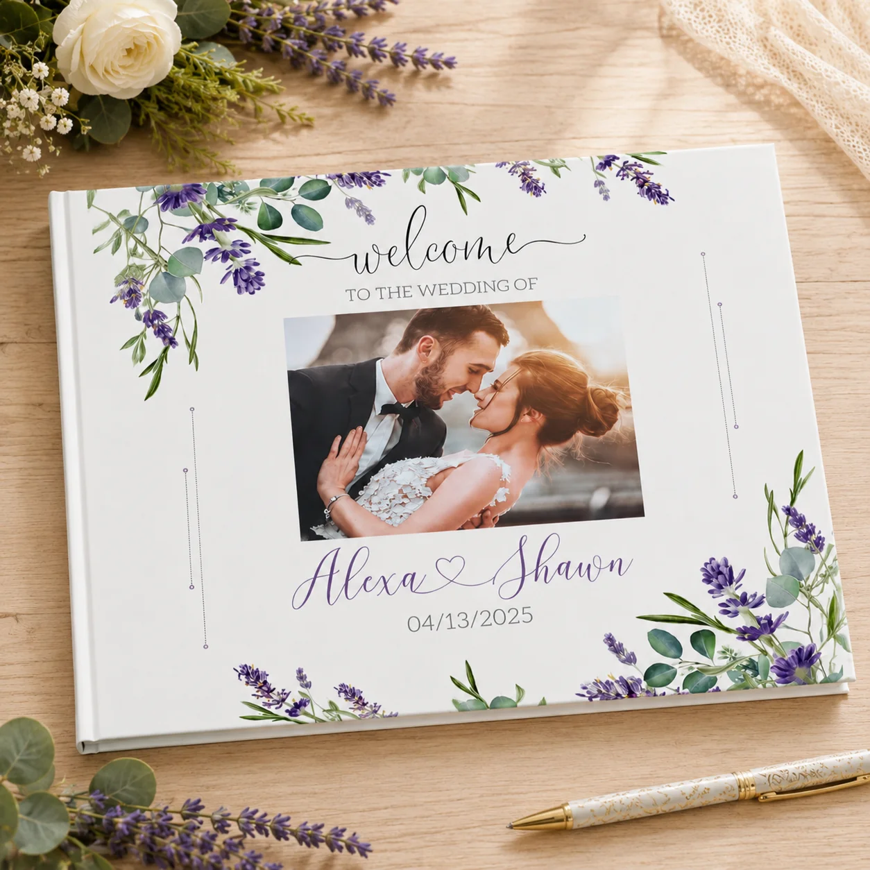 Custom Photo Book - Buku Tamu Pernikahan Kustom, Surat untuk