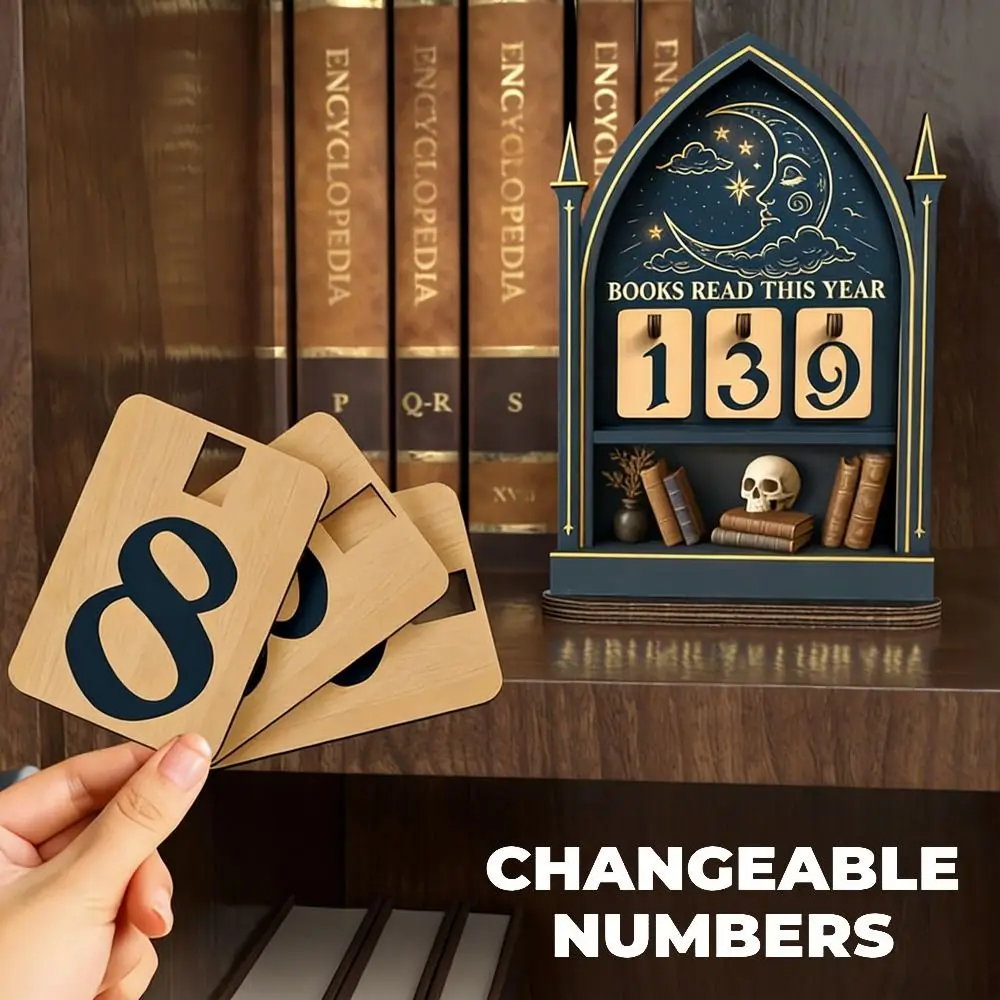2D Books Read Tracker Books Read This Year Wooden Reading Tracker Signage Handmade Reading Challenge Tracker Home Library Decor