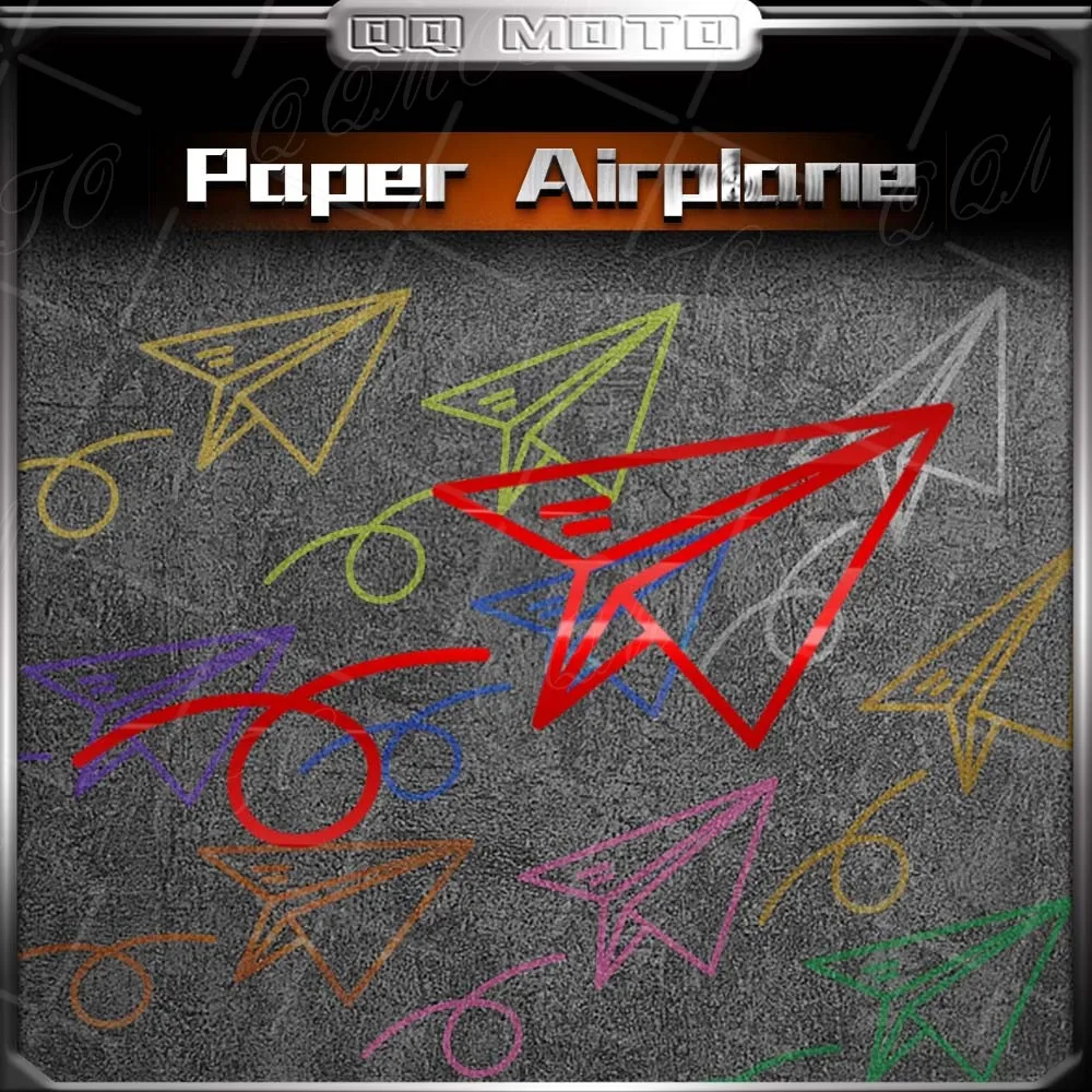 Reflective Motorcycle Paper Airplane Decoration Sticker Car Rear Windshield Funny JDM Vinyl Decal Accessories For R1250 GS RS660