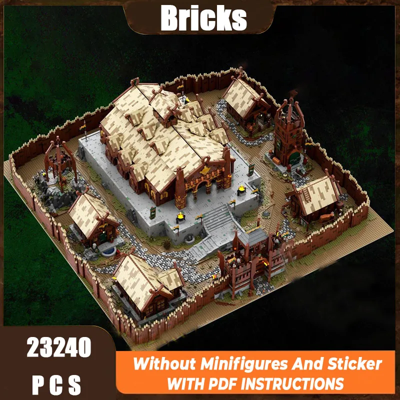 

New Moc Building Blocks Architecture Model Ring Movie Scene Module Building Blocks Gift Children's Toys DIY Assembly Set