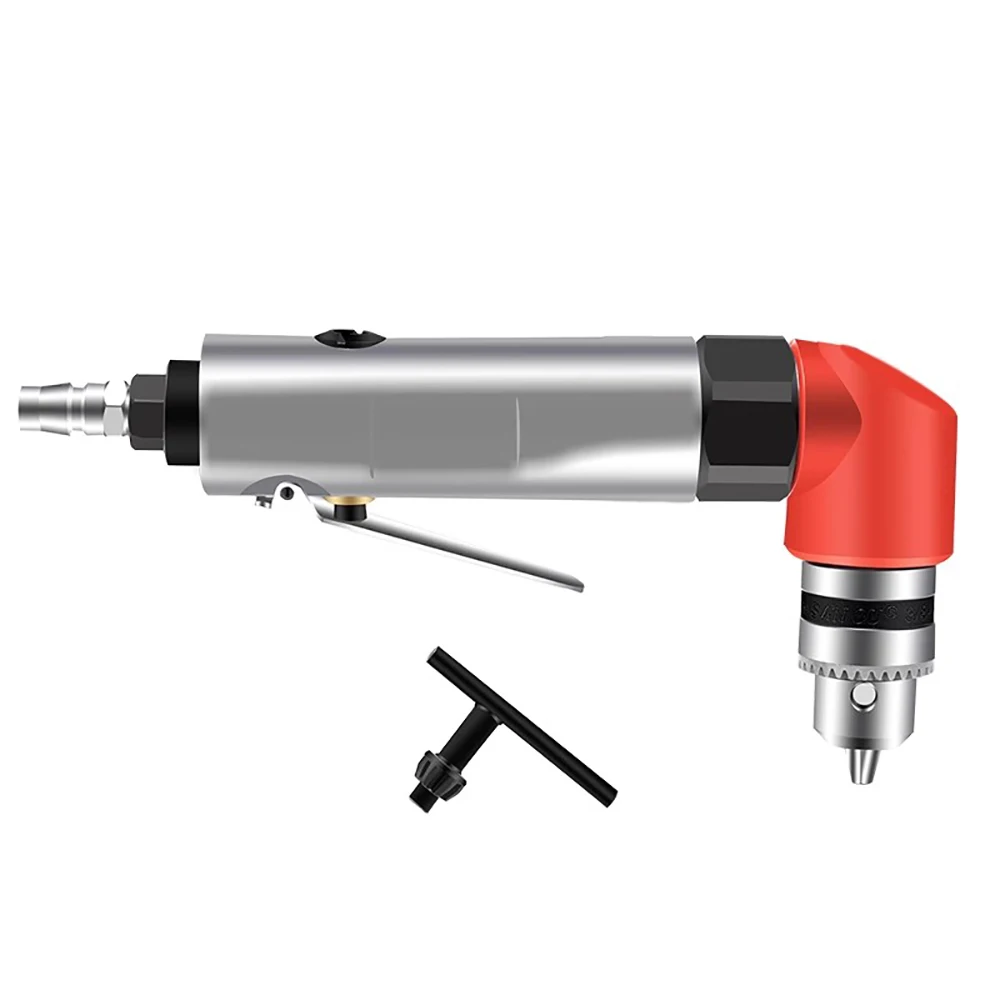 

High-Torque 90-Degree Elbow Drill Pneumatic L-Type Drill 1.5-10MM Clamping Range Powerful Hole Punching Machine 2500RPM