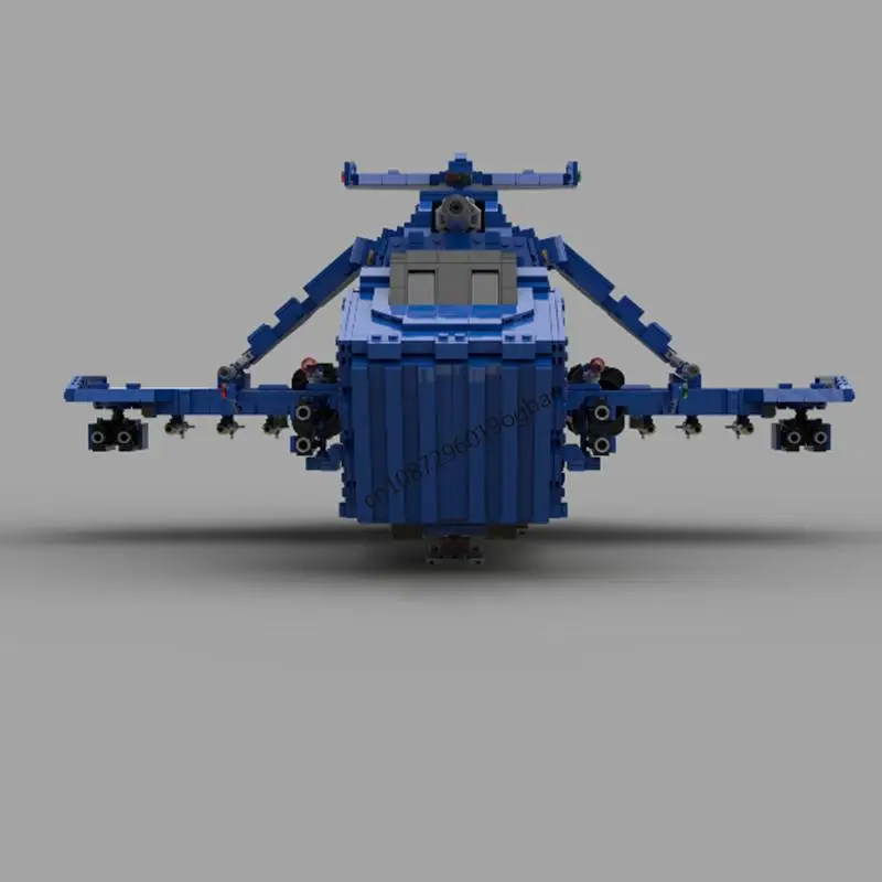 3243PCS 게임 영화 시리즈 MOC Warhamed 40k Thunderhawk 건쉽 모델 DIY 창의적인 아이디어 어린이 장난감 조립 퍼즐 생일 선물