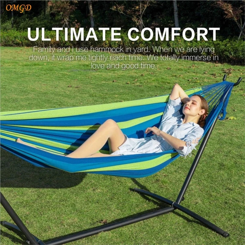 

Anti-side-turn Canvas Camping Detachable Outdoor Hammock Stand Portable Camping Hammock Rede Camping Lits De Camping Home