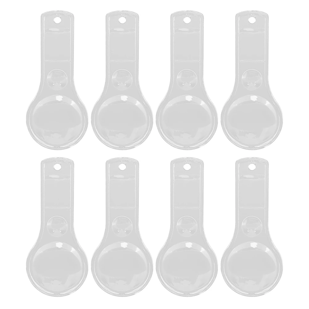 8pcs 미니 돋보기 책을 읽기위한 휴대용 휴대용 교실 어린이 과학 곤충 관찰 견고한 렌즈