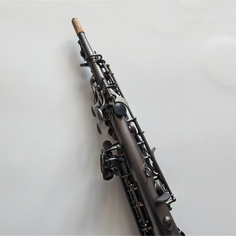 P.Mauriat 76 Soprano Saxophone Black Nickel Finish High-Quality Straight B-Flat Instrument with Hard Case Included