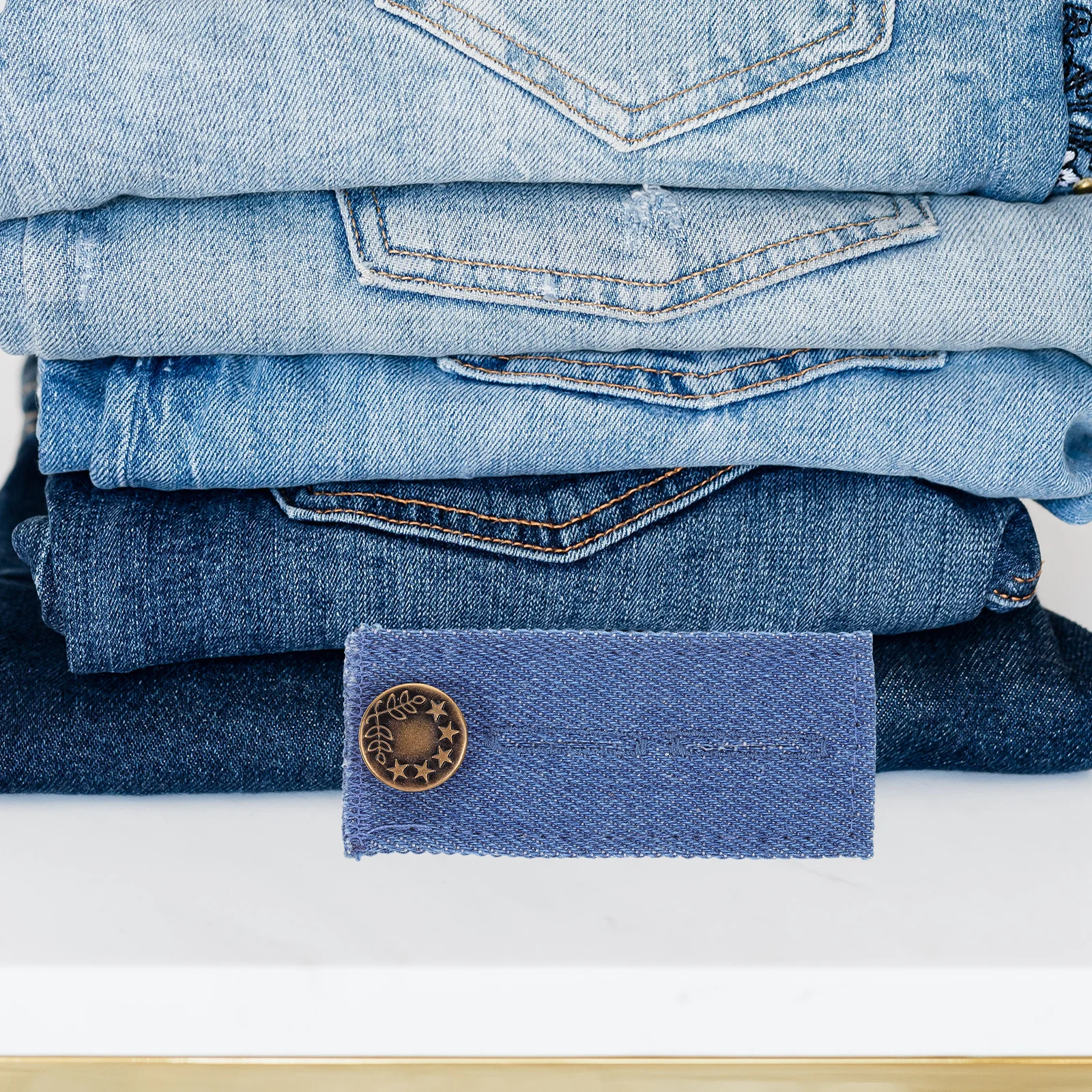 

3pcs Waist Extender For Maternity Jeans Pants Button Extenders Adjustable Waistband Repair Patch Expanders Men Women Black Light