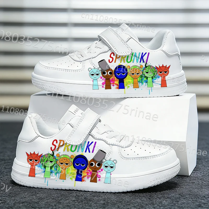 S-Sprunkis Children Print Shoes Boys Girls Thick Sole Anti Slip Comfortable Soft Sports Shoes Popular Kids Gift Ships in 24