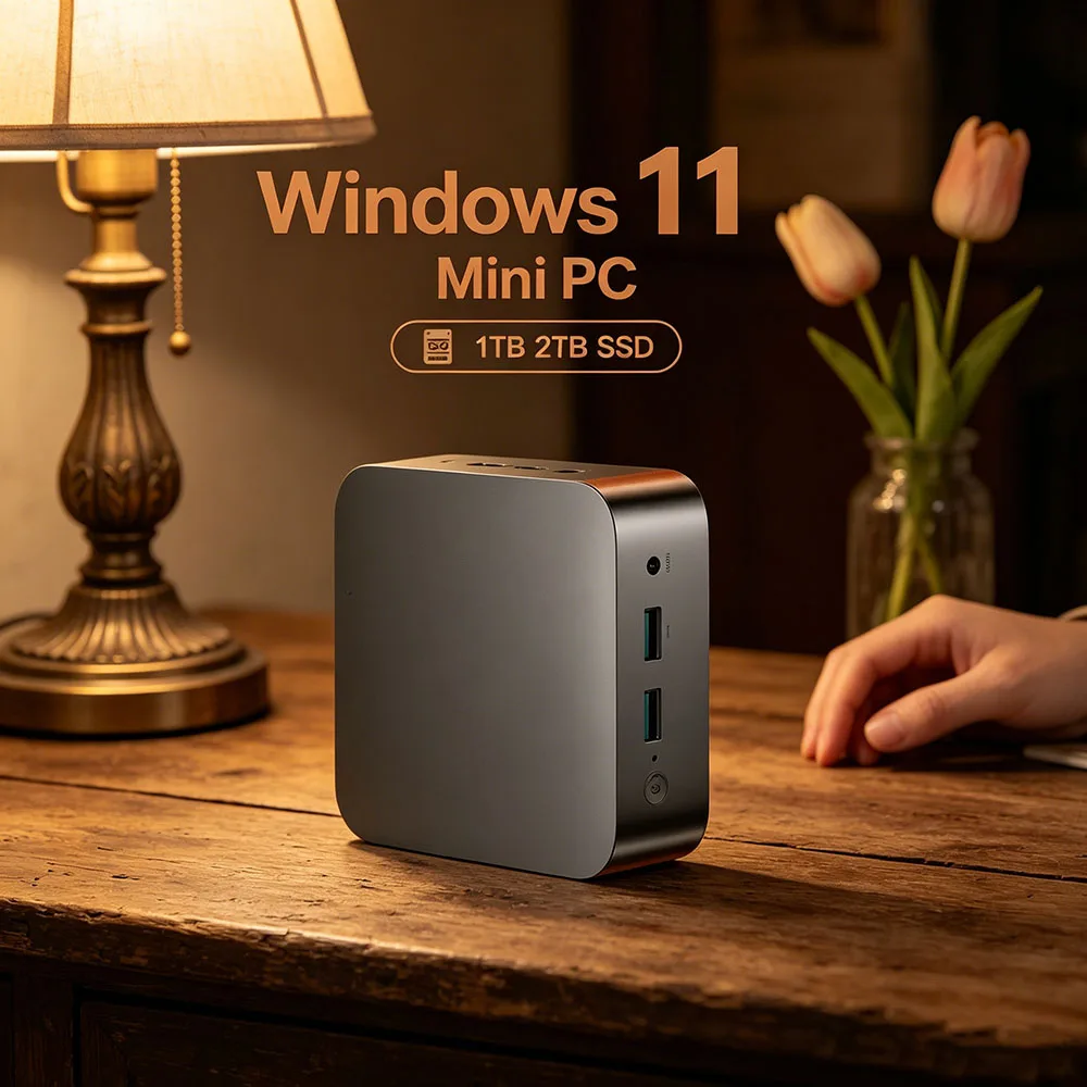 

MINI PC Windows 11 Pro Small Pocket Computer 32GB RAM 1TB 2TB SSD WIFI 6 BT5.2 4K HD Mini Gaming Office Study Pc Core I9 8950HK
